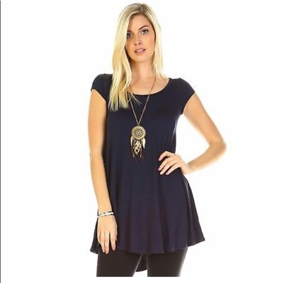 Isaac Tops - Isaac Liev Women's XL Black Flowy Short Sleeve Top